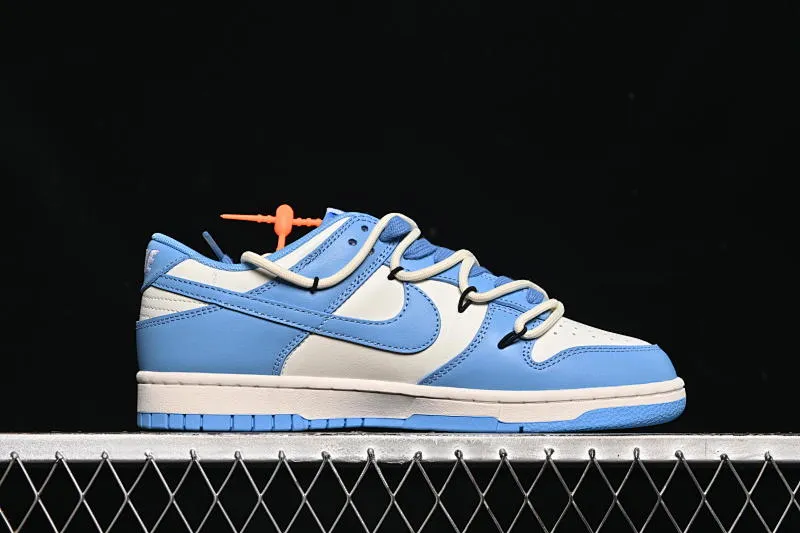 All categories Nk SB Dunk series Nk SB Dunk Low low-top sneakers Nike SB Dunk Low white and blue strap low-top casual sneakers DV0833-113